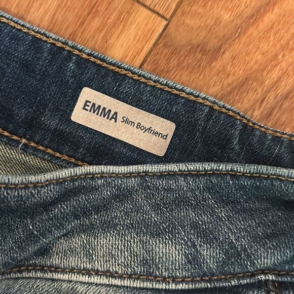 Mavi jeans Emma slim boyfriend jeans distressed mid rise woman's size 30 - Picture 7 of 10